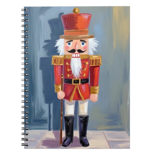 Christmas Nutcracker | Red Soldier Watercolor Notebook (Front)