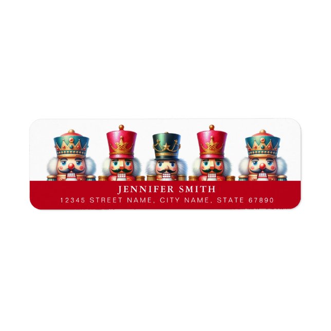 Christmas Nutcracker Return Address Labels (Front)