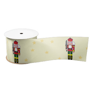 Christmas nutcracker satin ribbon