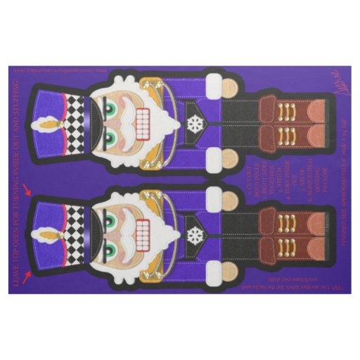 Christmas Nutcracker Soldier Fat Quarter Kit Doll Fabric