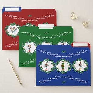 Christmas  Nutcracker Spirit File Folder
