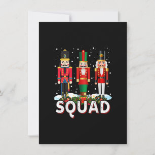 Christmas Nutcracker Squad Ballet Dance Funny Holi Invitation