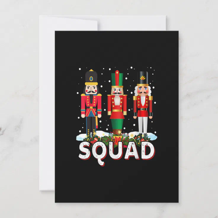 Christmas Nutcracker Squad Ballet Dance Funny Holi Invitation Zazzle