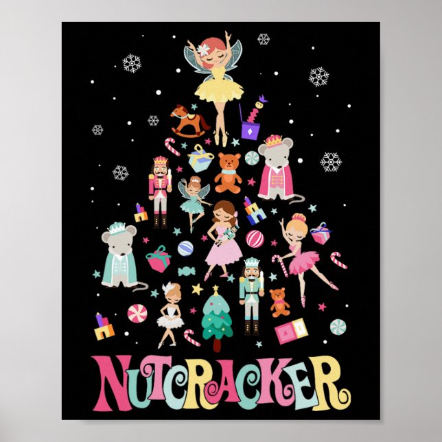 Christmas Nutcracker Squad Ballet Dance Matching F Poster (Front)