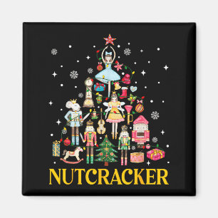 Christmas Nutcracker Squad Ballet Dance Women Kid Magnet