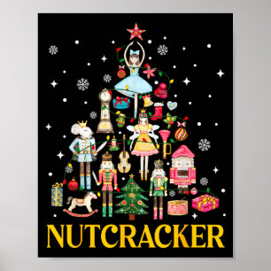 Christmas Nutcracker Squad Ballet Dance Women Kid  Poster