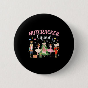 Christmas Nutcracker Squad Ballet Dance Women Kids Button