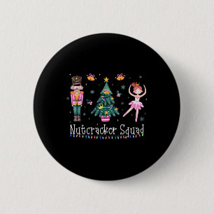 Christmas Nutcracker Squad Ballet Dance Women Kids Button