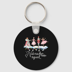 Christmas Nutcracker Squad Ballet Dance Women Kids Keychain