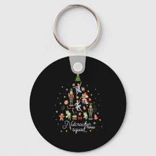 Christmas Nutcracker Squad Ballet Dance Women Kids Keychain