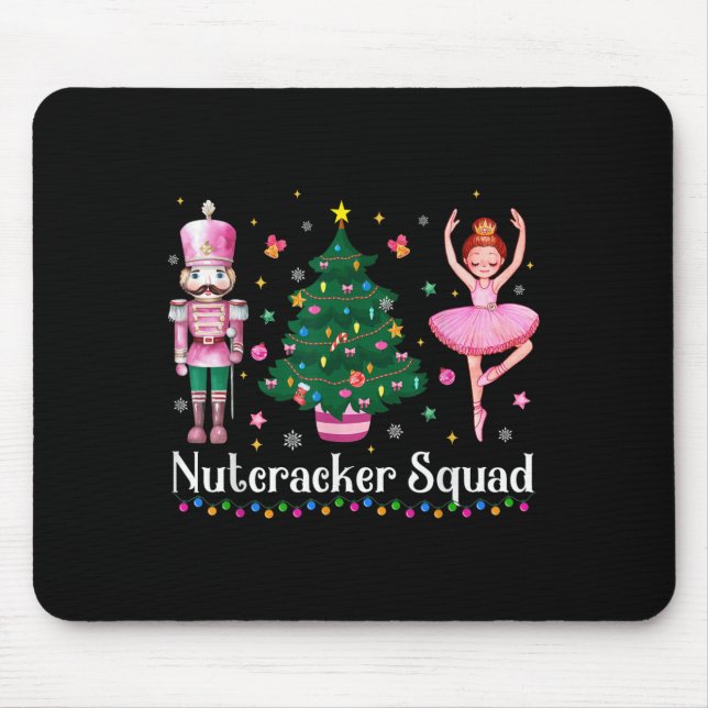 Christmas Nutcracker Squad Ballet Dance Women Kids Mouse Pad (Front)