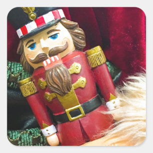 Christmas Nutcracker Square Sticker