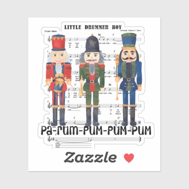 Christmas Nutcracker Sticker (Sheet)