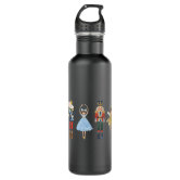 Christmas Nutcracker Ballerina Mouse King Water Bottle