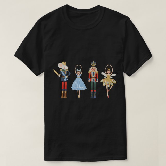 Christmas Nutcracker Sugar Plum Fairy Christmas Sw T-Shirt (Design Front)