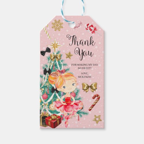 Christmas Nutcracker Sugar Plum Fairy Favor Tag