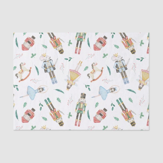 Christmas Nutcracker Suite Wrapping Paper (Front)