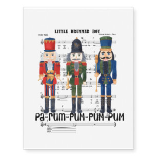Christmas Nutcracker Temporary Tattoos
