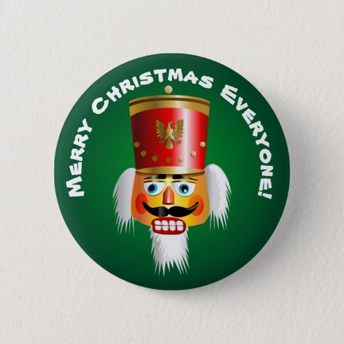 Christmas Nutcracker Toy_Soldier Cartoon Button