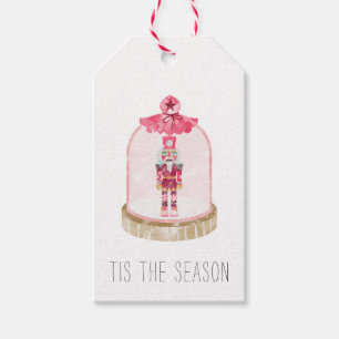 Christmas Nutcracker Toy Soldier Snow Globe Gift Tags