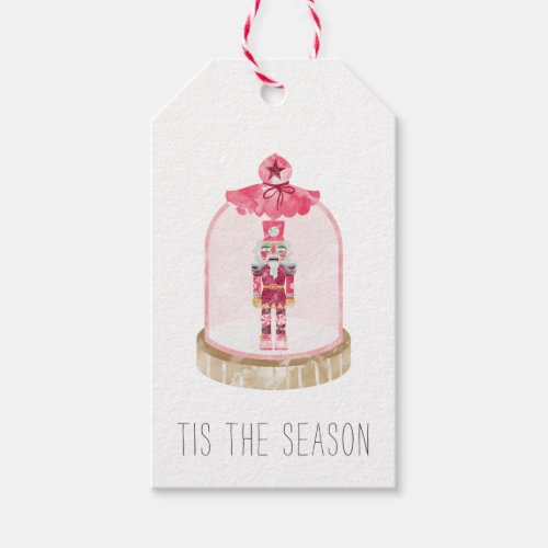Christmas Nutcracker Toy Soldier Snow Globe Gift Tags