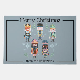 Christmas Nutcracker Toy Soldiers Doormat