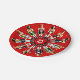 Christmas Nutcracker Toy Soldiers Paper Plates
