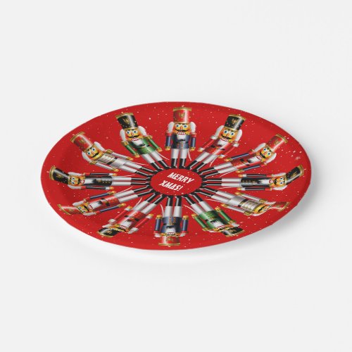 Christmas Nutcracker Toy Soldiers Paper Plates