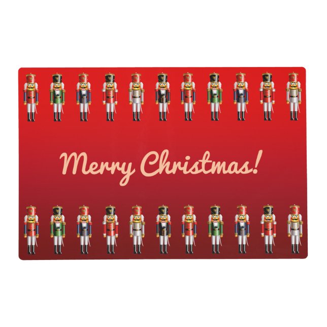 Christmas Nutcracker Toy Soldiers Placemat (Front)