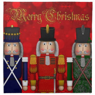 Christmas Nutcracker Trio-Dinner Napkins Set
