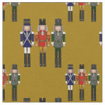 Christmas Nutcracker Trio Gold-Fabric Fabric