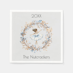 Christmas Nutcracker Watercolor Ballerina Napkins