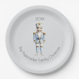 Christmas Nutcracker Watercolor Paper Plates