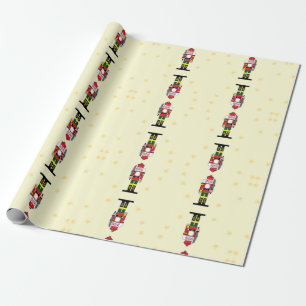 Christmas nutcracker wrapping paper
