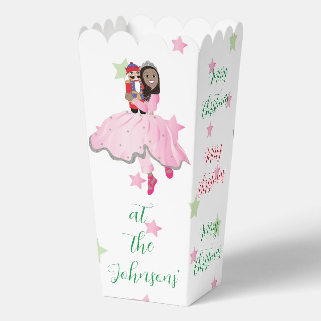 Christmas NutcrackerDk Brown Favor Boxes (Back)