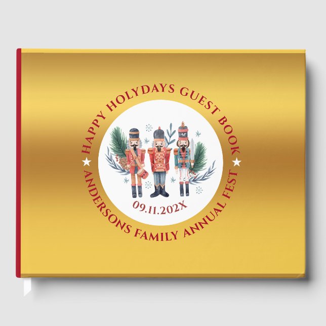 Christmas nutcrackers composition guest book (Front)