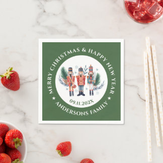 Christmas nutcrackers composition napkins