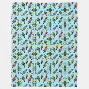 Christmas Nutcrackers Fleece Blanket