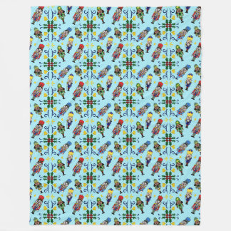 Christmas Nutcrackers Fleece Blanket