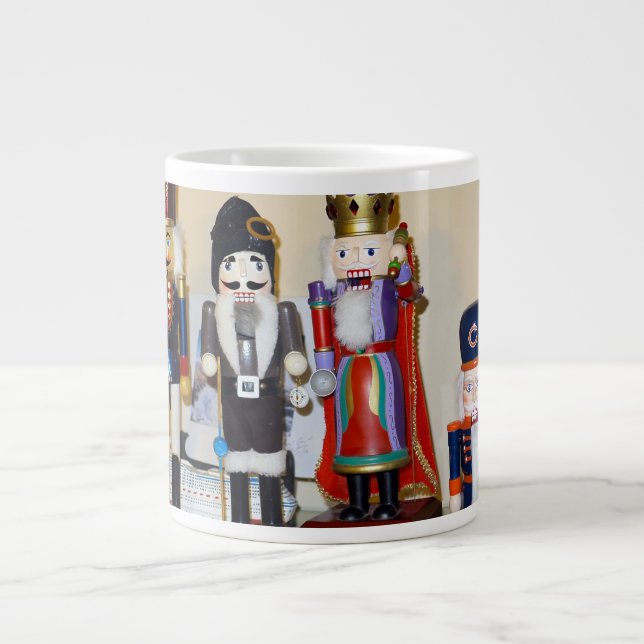 Christmas Nutcrackers Giant Coffee Mug (Front)