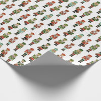 Christmas Nutcrackers holiday wrapping paper