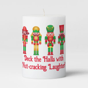 Christmas Nutcrackers Pillar Candle