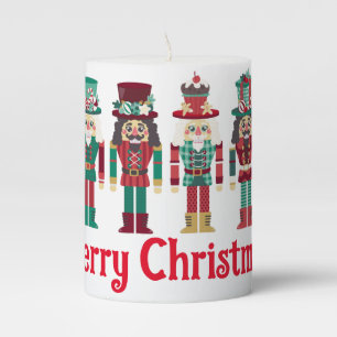 Christmas Nutcrackers Pillar Candle