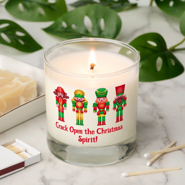 Christmas Nutcrackers  Scented Candle (Lit)