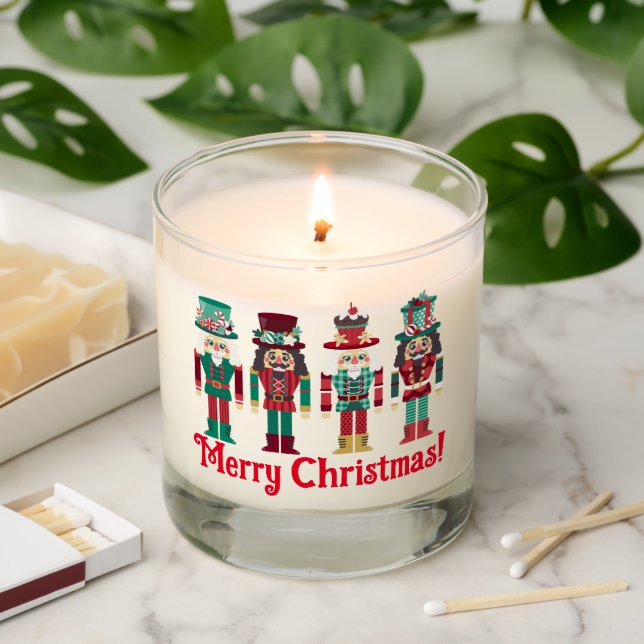 Christmas Nutcrackers  Scented Candle (Lit)