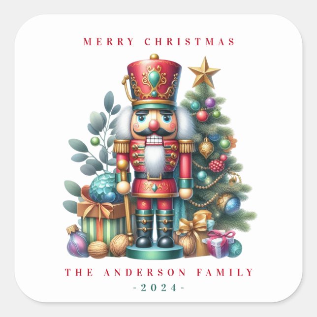 Christmas Nutcrackers Sticker (Front)