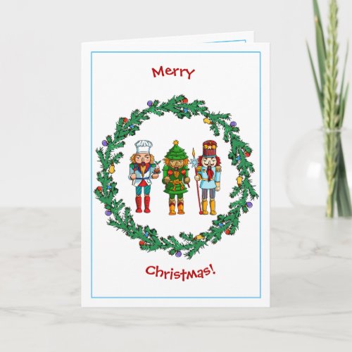 Christmas Nutcrackers Toy Soldiers Holiday Card