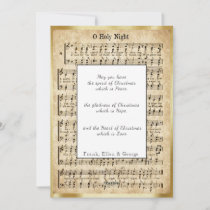 Christmas, O Holy Night Vintage Sheet Music