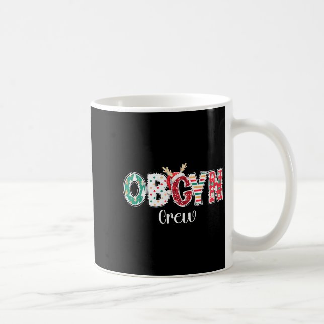 Christmas Obgyn Crew Obstetrics Ob Gyn Group Team  Coffee Mug (Right)