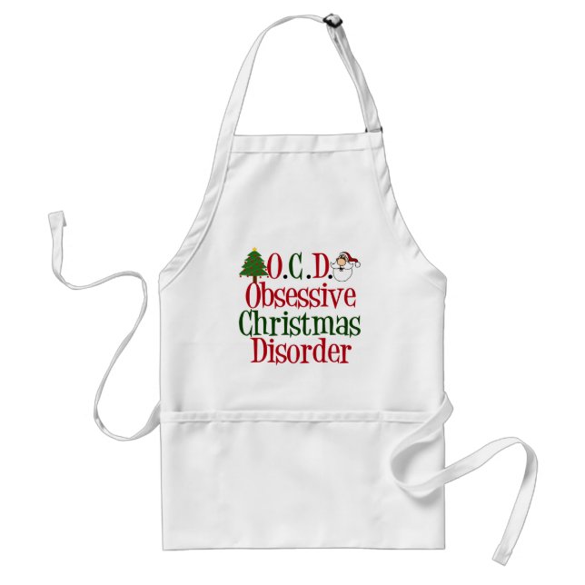 Christmas Obsession Adult Apron (Front)